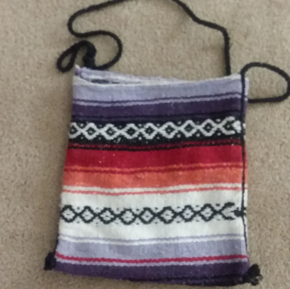 Hand-loomed cross-body bag